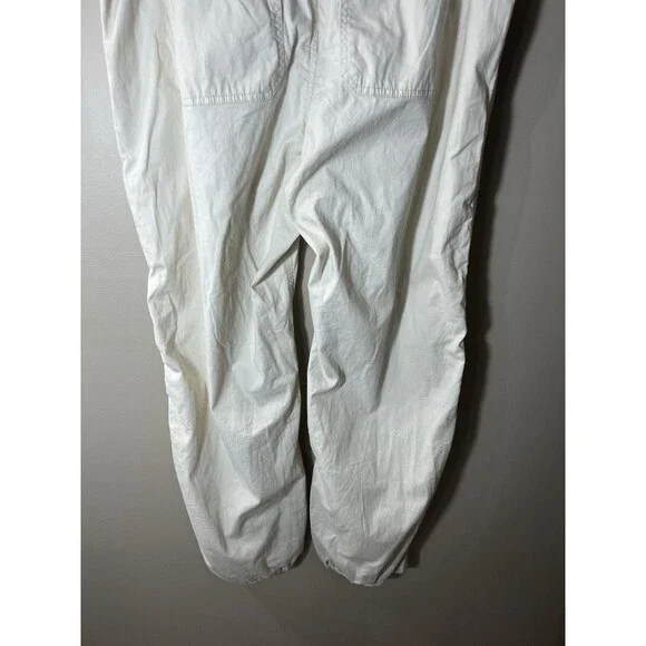 Hollister Adjustable Rise Parachute Baggy Utility Pants Cream Y2K Men XL NEW - Picture 11 of 13